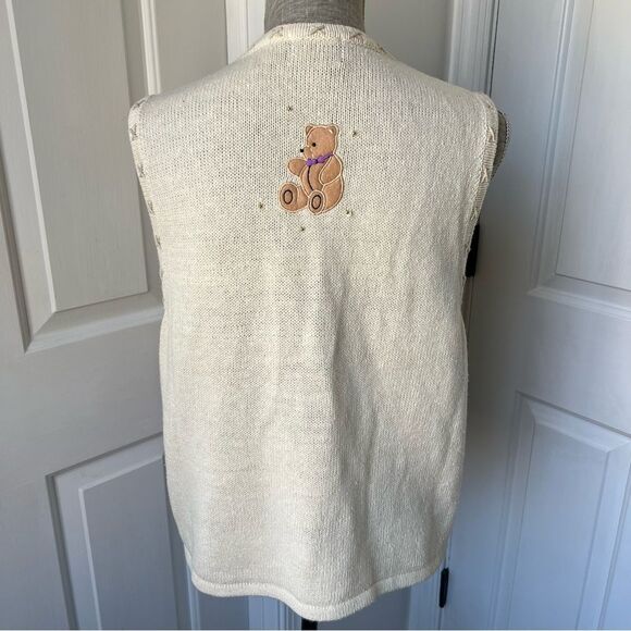 Vintage DESIGNERS STUDIO ORIGINALS CHRISTMAS VEST SIZE M - Picture 3 of 4